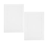 2 Pezzi ABS Pannello di Accesso bianco per Soffitto Cartongesso | Installazione senza Foratura, Apertura e Chiusura Scorrevoli, Finitura Fine Testurizzata, per Uffici e Casa