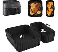 2 Pezzi Accessori Friggitrice Ad Aria per Philips Dual Basket Air Fryer 9L, Sili