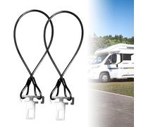 2 Pezzi Accessori Per Camper Antifurto, Blocca Sterzo Automobile, Blocco Del Volante, Per Camper, Serratura Antifurto 60 Cm Protezione Antifurto Per Porta, Serratura Per Roulotte, Veicoli Commerciali