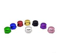 2 pezzi accessori per mulinello da pesca M7 dadi con manico a bilanciere viti in lega di alluminio 7 x 4 mm set leggero distinto sinistro destro identificazione per (mano destra argento)