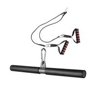 2 Pezzi Accessorio per Allenamento Muscolare Barra | Tubo in Acciaio e Nylon, per Crossover, Curl Bicipiti e Estensioni Tricipiti, Facile da Riporre