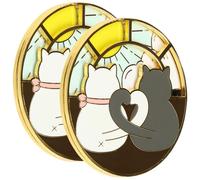 2 pezzi Accessorio per la moda con spilla da spilla per gatto per donna