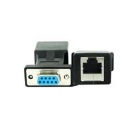 2 Pezzi Adattatore Convertitore Vga Estensore Nero in Pvc