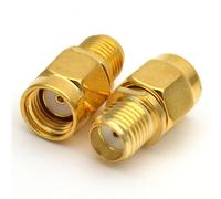 2 Pezzi Adattatore da Maschio RP-SMA a Femminile SMA, Connettore Coassiale SMA Gender Changer, Adattatore Coassiale RP SMA a SMA, Connettore Coassiale RF Antenna per Controller Drone FPV Router