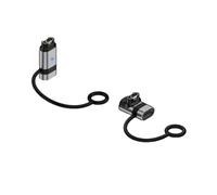 [2 Pezzi] Adattatore di Ricarica Universale Compatibile per Orologi Garmin, Cavetto di Ricarica USB-C per Orologi con Lanyard Anti-Smarrimento Compatibile per Smartwatch Garmin (Argento)