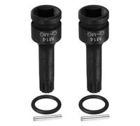 2 Pezzi Adattatore M14 Triple Square 14mm CR-MO per Bussola a Impatto