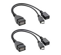 2 Pezzi Adattatore Micro USB OTG 2 in 1, Presa USB a presa micro Connettore USB, per Fire Stick, Samsung Galaxy, Amazon Fire TV, Nexus 4/7, Kindle Fire TV, Compatibile con Tastiera Altri Dispositivi