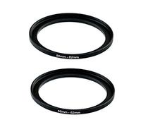 (2 pezzi) adattatore per anello step-up da 55 a 62 mm, anello filtrante Step Up da 55 mm a 62 mm, maschio da 55 mm 62 mm femmina anello per obiettivo fotocamera DSLR e filtri a infrarossi ND UV CPL