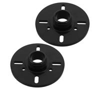 2 Pezzi Adattatore per Tromba Tweeter Filettatura Esterna 100mm Nero | Plastica Leggera, Accoppiamento Sicuro e Smontaggio Rapido, per Voce su Palco e Touring