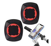 2 Pezzi Adattatore Universale Bici Compatibile Con Quad Lock, Supporto Rapido Per Smartphone, Bicicletta, Moto, Auto E Accessori Varie Marche(Rosso,B)