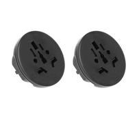 2 Pezzi Adattatore Universale da Viaggio (Colore Nero) Da Spina Schuko 16A A Presa UK USA AUS CN Max 2300W