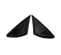 2 pezzi adatti per Ford Focus MK2 Hatchback 2005-2011 ABS copertura per persiana lunotto posteriore sfiato laterale parabrezza Side Window Scoop Feritoie(Gloss Black)