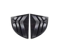 2 pezzi adatti per Honda Civic Sedan 8th 2006-2010 copertura per feritoia di ventilazione laterale del lunotto posteriore dell'auto(Carbon Look)