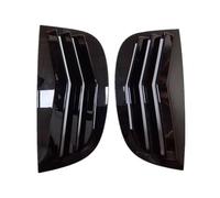 2 pezzi adatti per Peugeot 208 2018-2024 copertura per feritoia di ventilazione laterale del lunotto posteriore dell'auto ABS(Gloss Black)