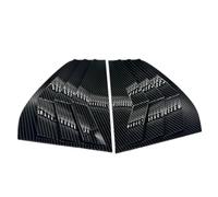 2 pezzi adatti per VW Golf 6 MK6 2008-2012 copertura per feritoia di ventilazione laterale del lunotto posteriore dell'auto ABS Side Window Scoop Feritoie(Carbon Look)