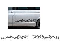 2 pezzi adesivi auto montagna/ALM con scritta fuoristrada, grafica montagna (...