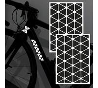 2 Pezzi Adesivi Catarifrangenti, Adesivi Riflettenti per Casco Moto, Stickers Catarifrangenti per Il Buio, Catarifrangente Bici per Casco, Auto, Skateboard