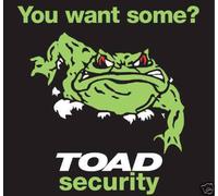 2 Pezzi Adesivi Decal Per Finestrini Di Allarme Auto Toad. Offerta