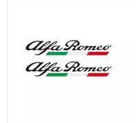 2 pezzi adesivi per auto per Alfa Romeo Giulietta Giulia Stelvio Mito 147 156 159 166, adesivi per auto scritte emblema del corpo accessori,black