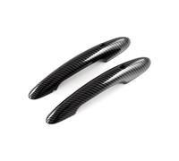 2 Pezzi Adesivi Per Copri Maniglia Porta Nero Lucido Per MINI Cooper S F54 F55 F60 F56 F57 Accessori Auto Antiscivolo(Carbon With Hole)