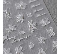 2 Pezzi Adesivi Per Unghie Floreali, Adesivi Per Unghie A Vento Ins, Adesivi Per Decorazioni Per Unghie, Accessori Per Unghie, Adatti Per Il Design Delle Unghie.