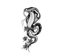 2 pezzi adesivo tatuaggio corpo Dio mostro Gesù, lupo, adesivo tatuaggio leone impermeabile braccio gambe posteriori for uomo donna coppia(006)