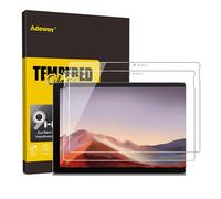 [2 pezzi]Adeway Proteggi schermo in vetro temperato Surface Pro 7/ 7 Plus, compatibile con custodia UAG, resistente ai graffi, HD trasparente vetro temperato 12,3 pollici