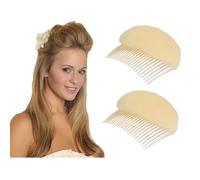 2 pezzi affascinante Bump It Up inserti per il volume dei capelli pettine per fare alveare capelli styling strumento bastone per chignon accessorio per lo styling dei capelli donne e ragazze (beige)