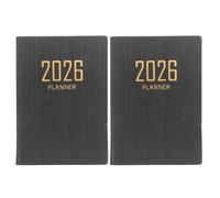 2 Pezzi Agenda Giornaliera 2026 Mini Planner Settimanale Tascabile | Formato Compatto Adatto a Piccoli Bagagli, Pagine Sufficienti per Anno, per Studenti e Responsabili in Riunioni