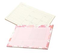 2 Pezzi Agenda Settimanale Tascabile in Carta per Pianificazione | Copertina Robusta, Calendario e Diario, Note per Cibo e Viaggio, Stile Semplice per Insegnanti e Viaggiatori