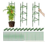2 Pezzi Aiuto per Pomodori, Traliccio per Pomodori, Tomato Plant Support Regolabile 120 Cm, Confezioni di Gabbie di Pomodoro, Supporto per Piante Rampicanti per Verdure, Fiori, Frutta, Vite
