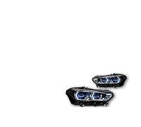 2 Pezzi AKD Modello di Auto Adatto per BMW X5 G05 LED proiettore Faro Lente 2019-2022 Angel Eye DRL Segnale Lampada Frontale Accessori per Auto (Auto LED)