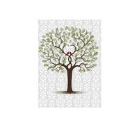2 pezzi albero impronte digitali personalizzato for libro degli ospiti | Libro degli ospiti nozze Albero di impronte digitali Tela Wall Art Poster Regalo Firma Ricordo di matrimonio for la festa