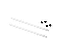 2 pezzi albero in ceramica per Intex Pure Spa Hot Tub Impeller Pompa Fix E90 Errore Spa Pompa Impeller Albero di ricambio (2 pezzi albero in ceramica con 4 tappi)