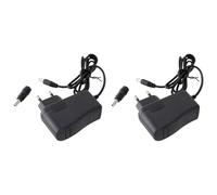 2 Pezzi Alimentatore 9V 2A 18W, Trasformatore Caricatore 9V Con DC JACK Maschio 5,5mmX2,1mm e 5,5mmX2,5mm