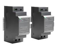 2 pezzi Alimentatore per barra DIN 30W 24V 1.5A: AC a DC Alimentatore a commutazione Trasformatore di alimentazione for guida AC 100V-240V Ingresso DC 24V Uscita