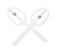 2 Pezzi Allenatore Linguistico a U Bianco in Pp, Set da 2 | Profilo Leggero e Compatto, per Uso Clinico e Aula, Misura 15, 00x5, 00x1, 20cm