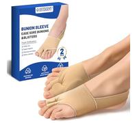 2 pezzi Alluce Valgo Correttore, Tutore Alluce Valgo, Divaricatore Alluce Valgo, Antiscivolo, Separatore Alluce Valgo con Panno Elastico, Per Evitare Sfregamenti E Alleviare La Pressione, Pelle