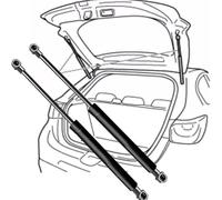 2 Pezzi Ammortizzatori Cofano Posteriore Auto per Qashqai J11 2013 2014 2015 2016 2017 2018 2019 90450-4EA0A 90450-4EA1A, Portellone Tronco Boot Ammortizzatori Supporto Sollevamento Molla A Gas