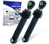 2 Pezzi Ammortizzatori Lavatrice 100N Ø10mm Lunghezza 290 mm - 193 mm con Codice Originale DC66-00343G per Samsung - MONTERAL