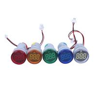 2 Pezzi Amperometro LED AC Display Digitale Rotondo 2 100A per Monitoraggio Corr