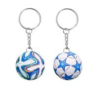 2 Pezzi Anelli Chiave Di Calcio, Graziosi Anelli Chiave A Ciondolo Di Calcio, Anelli Chiave Per La Personalità Creativa, Regali Da Calcio, Piccoli Regali Dei Fan.