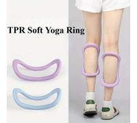 2 pezzi Anello da ginnastica yoga per allungare le spalle, cerchio magico, anello di esercizio Pilates, accessorio per stretching alla schiena, attrezzatura per il fitness Viola,bluABS