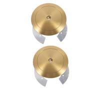 2 Pezzi Anello di Supporto per Paralume in Ottone Oro | Portalampade e Lampade a Sospensione, Montaggio Pulito, Design Rotondo, per Riparazione in Salotto