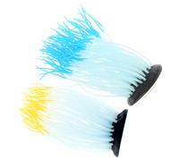 2 Pezzi Anemoni Artificiali Luminescenti in Silicone, Decorazioni Fluorescenti