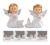 2 pezzi Angel Crafts decorazione adorabile statua angelo per l'home
