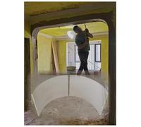 2 pezzi angoli arco in schiuma, decorazione curva per porte e pareti