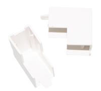 2 Pezzi Angolo Esterno, Connettore Angolare Per Canaline Passacavi, Made in Italy (15X17mm)