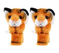 2 pezzi Animali di peluche Slap Bracciale Tigre Slap Braccialetti di cartone