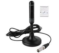 2 pezzi Antenna TV digitale per interni ad alta definizione 6x6x12 cm con base magnetica esterna 75g portatile anti-interferenza comoda antenna per Smart TV migliora la qualità dell'intrattenimento